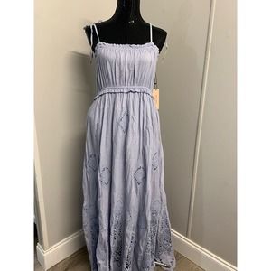 New Abigail Zwaans Dress Long Blue M Women's Was 320 A89